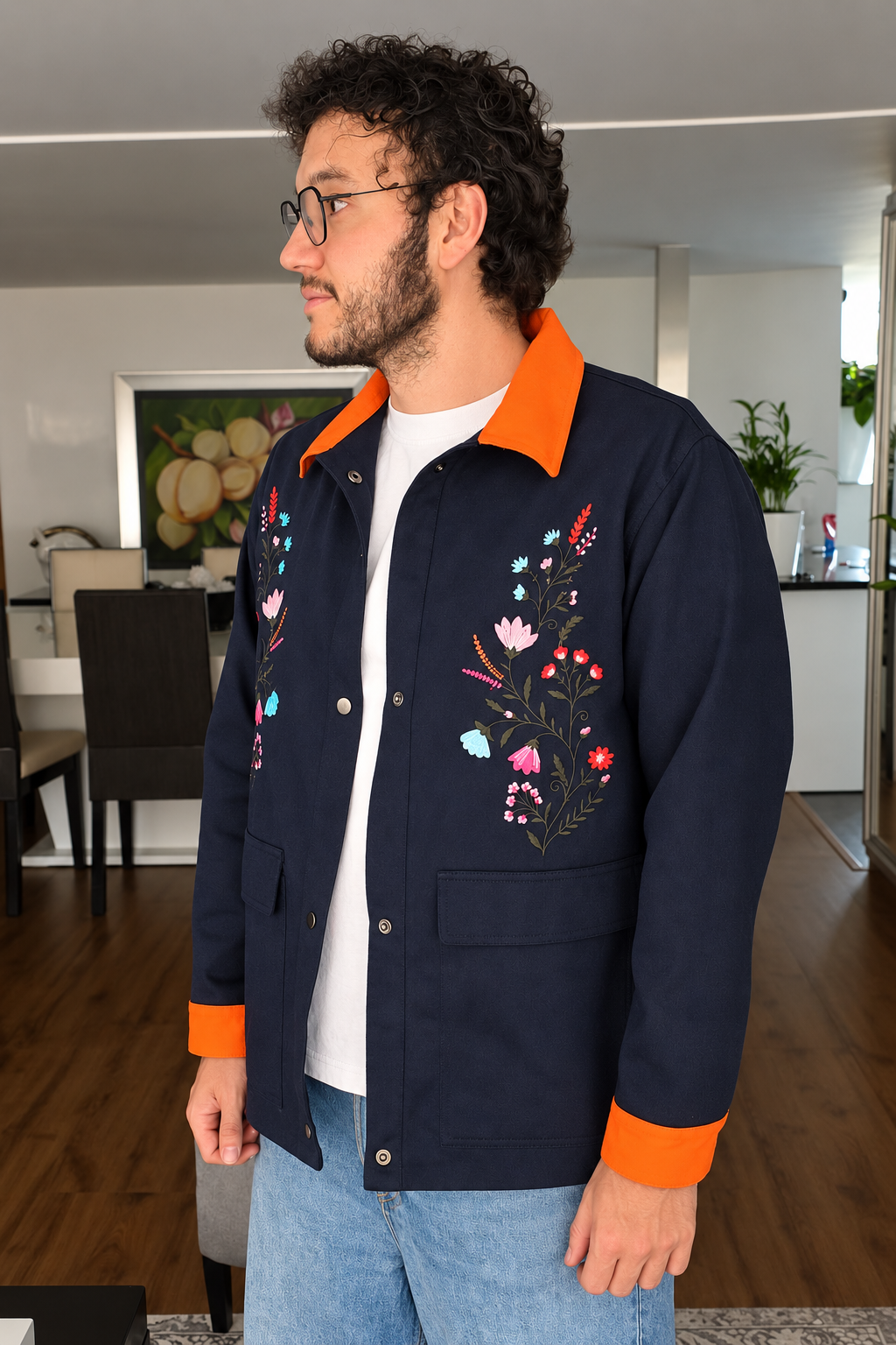 CHAQUETA FLOR HOMBRE