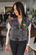 CHALECO CAPA FLORAL