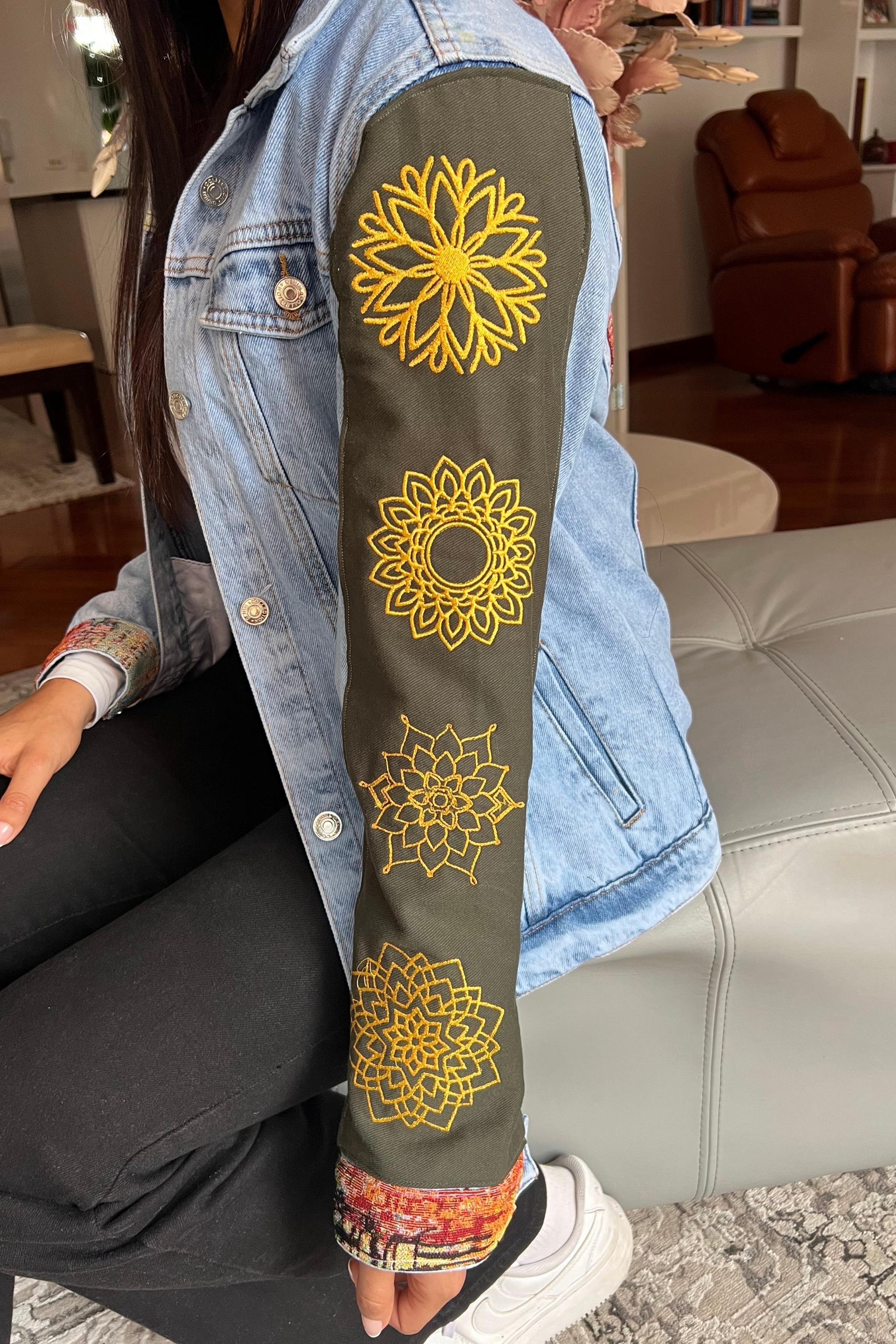 CHAQUETA DENIM MANGAS COLORFUL