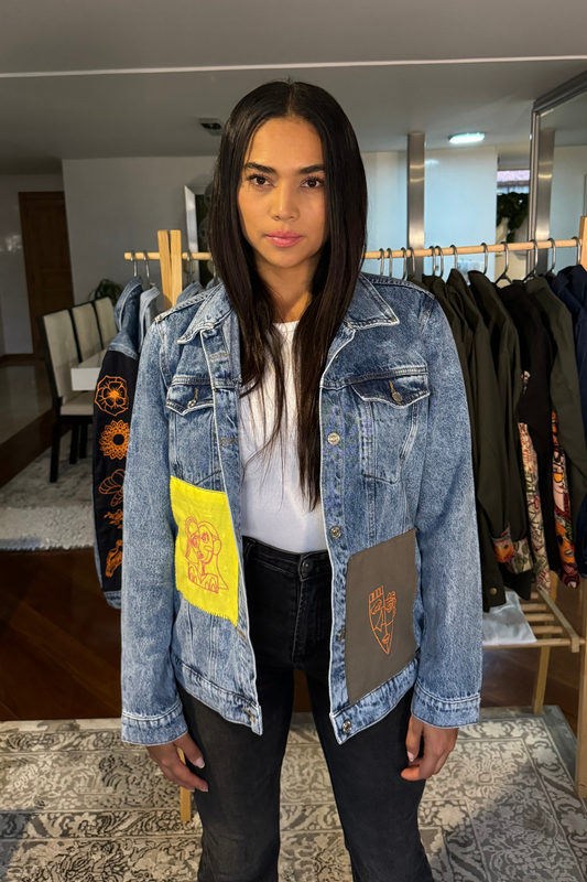 CHAQUETA DENIM MASCARAS