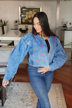 CHAQUETA MANGAS ABULLONADAS