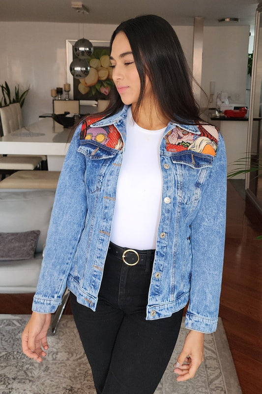 CHAQUETA DENIM ICONIC POP