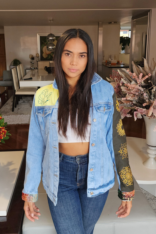 CHAQUETA MANDALA DENIM