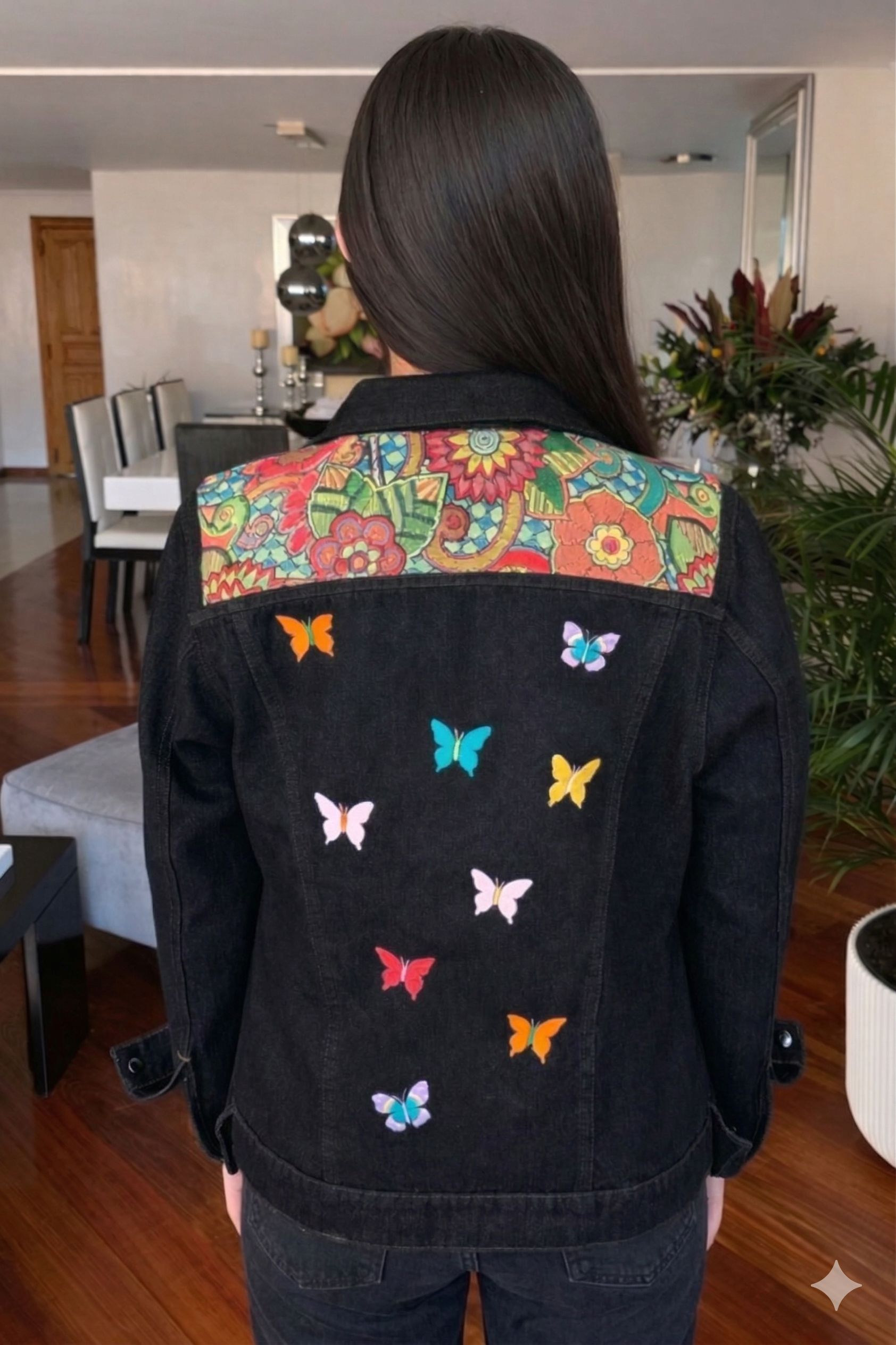 CHAQUETA DENIM MARIPOSAS