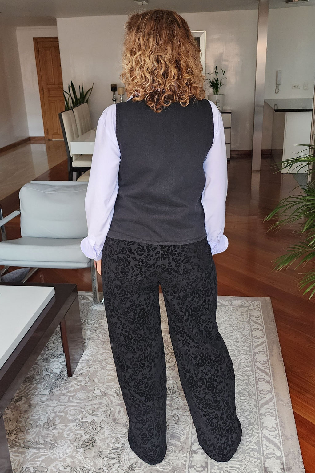 PANTALÓN  ANIMAL PRINT NEGRO