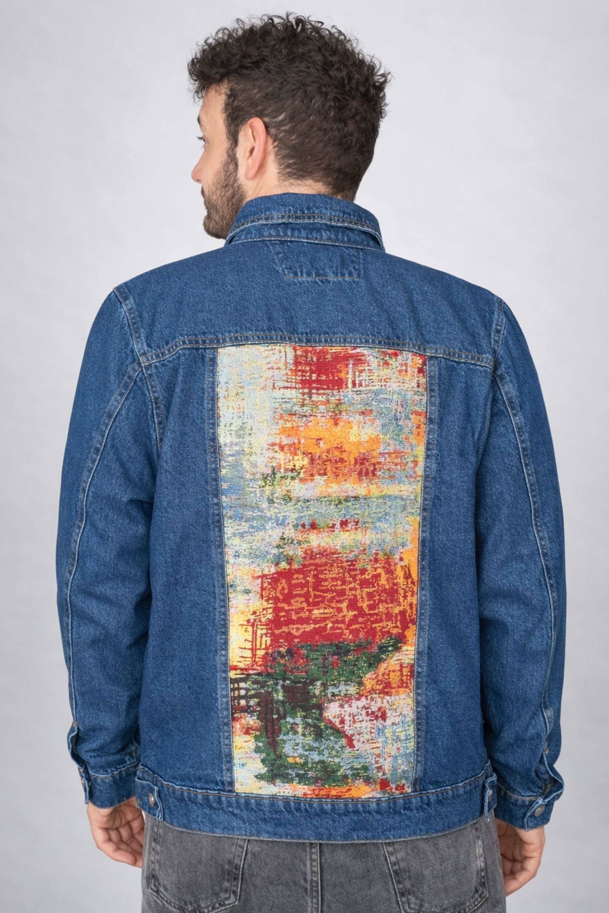 CHAQUETA TRAZOS DENIM