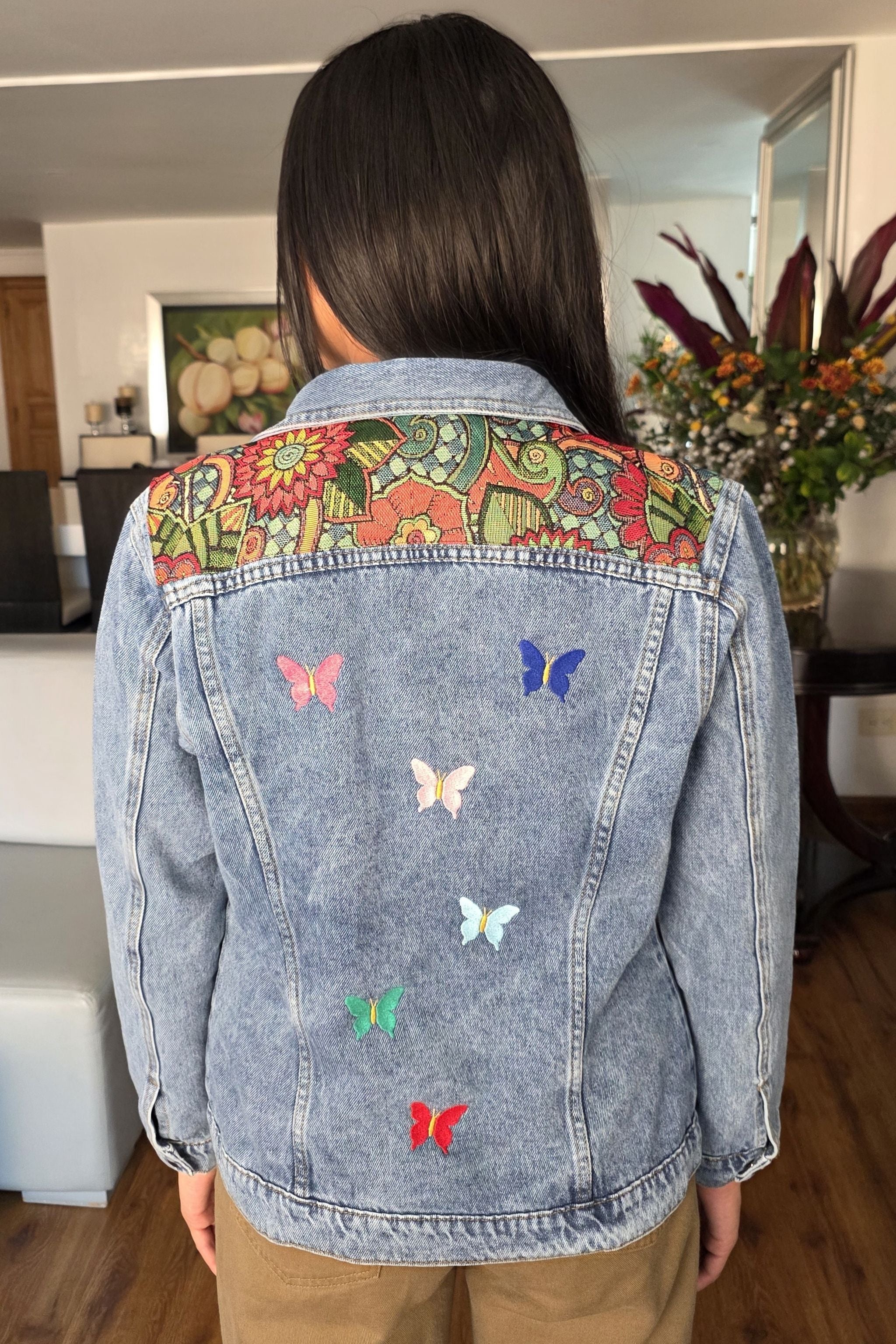 CHAQUETA DENIM MARIPOSAS