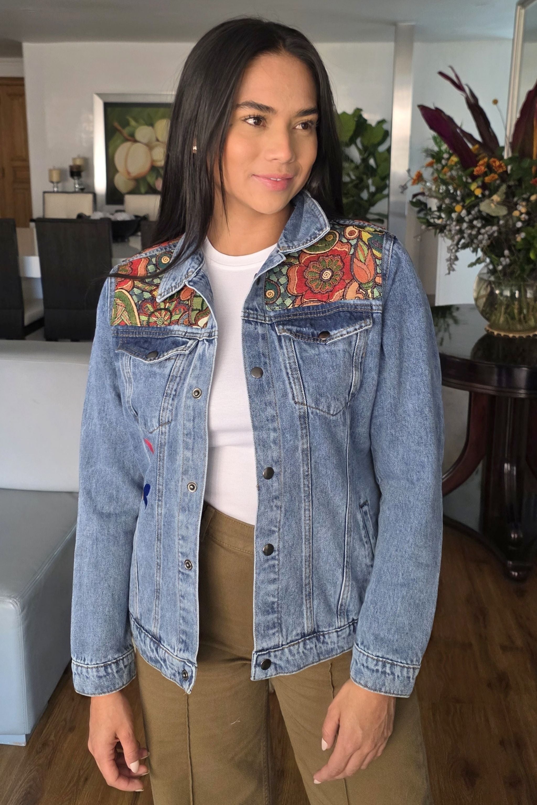 CHAQUETA DENIM MARIPOSAS