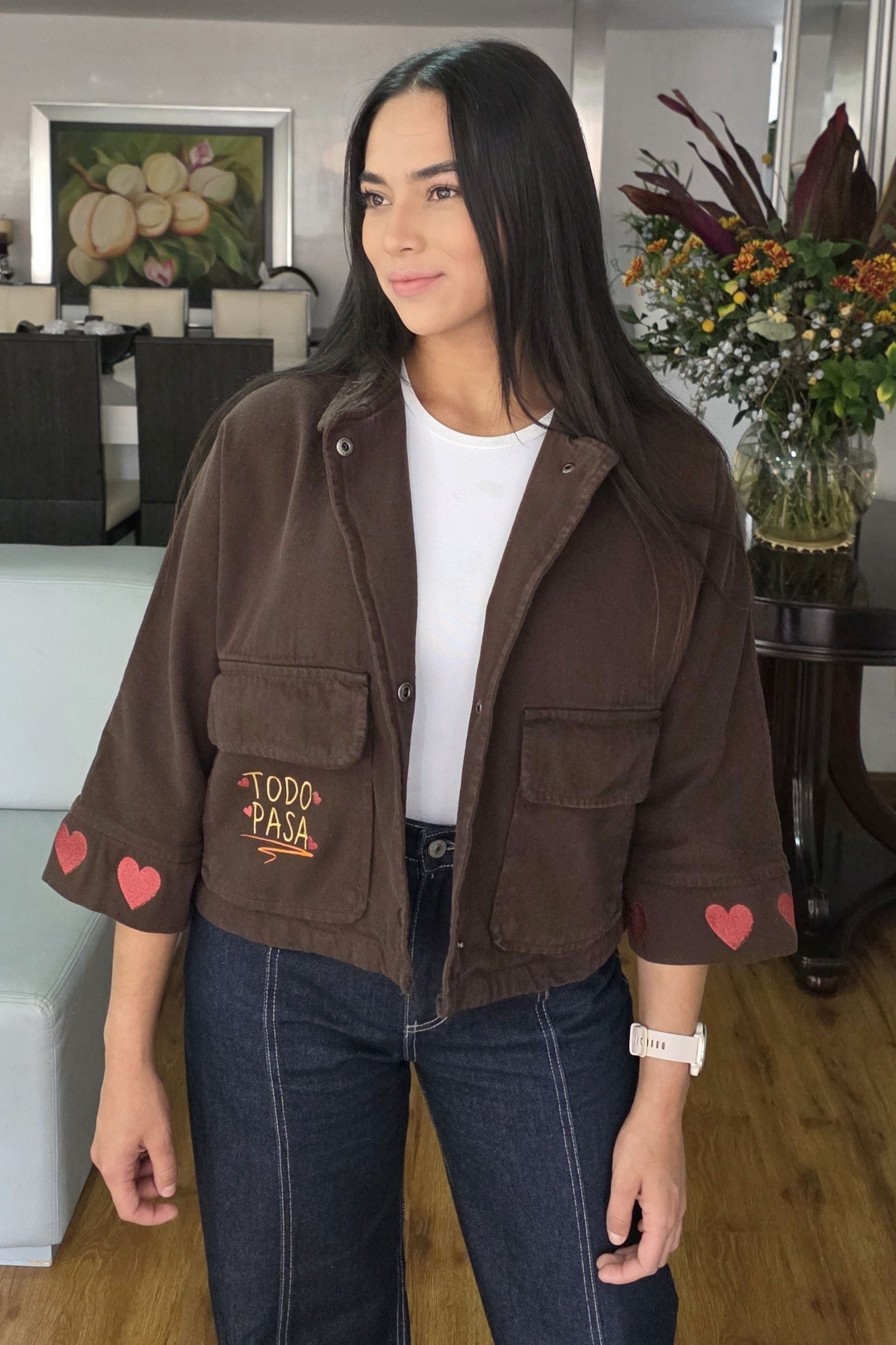 CHAQUETA CROP TODO PASA