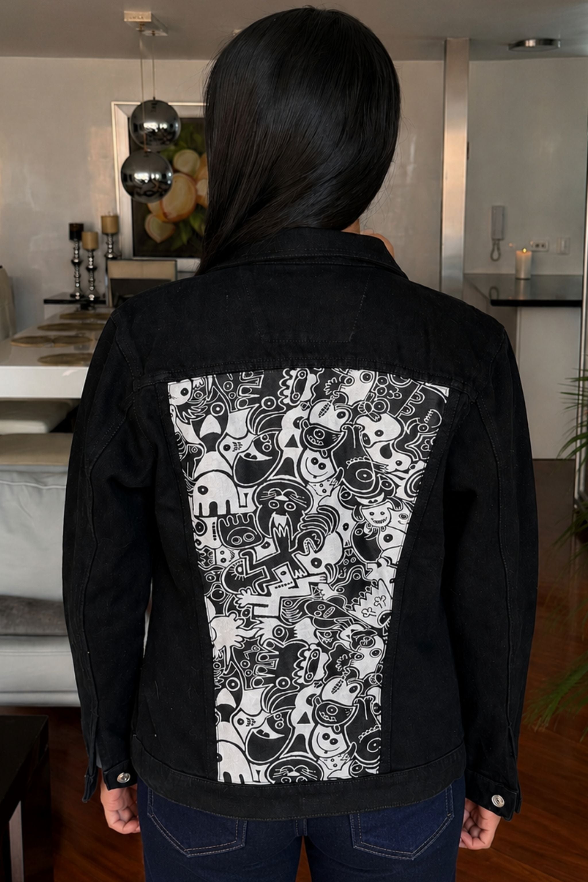 CHAQUETA DENIM CARICATURA