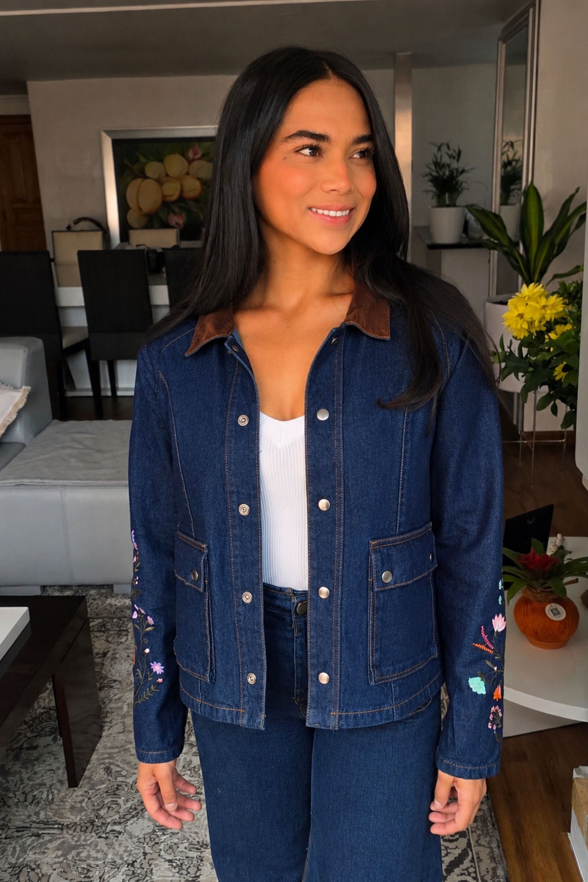 CHAQUETA FLORES