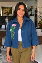 CHAQUETA CROP FLORENCIA