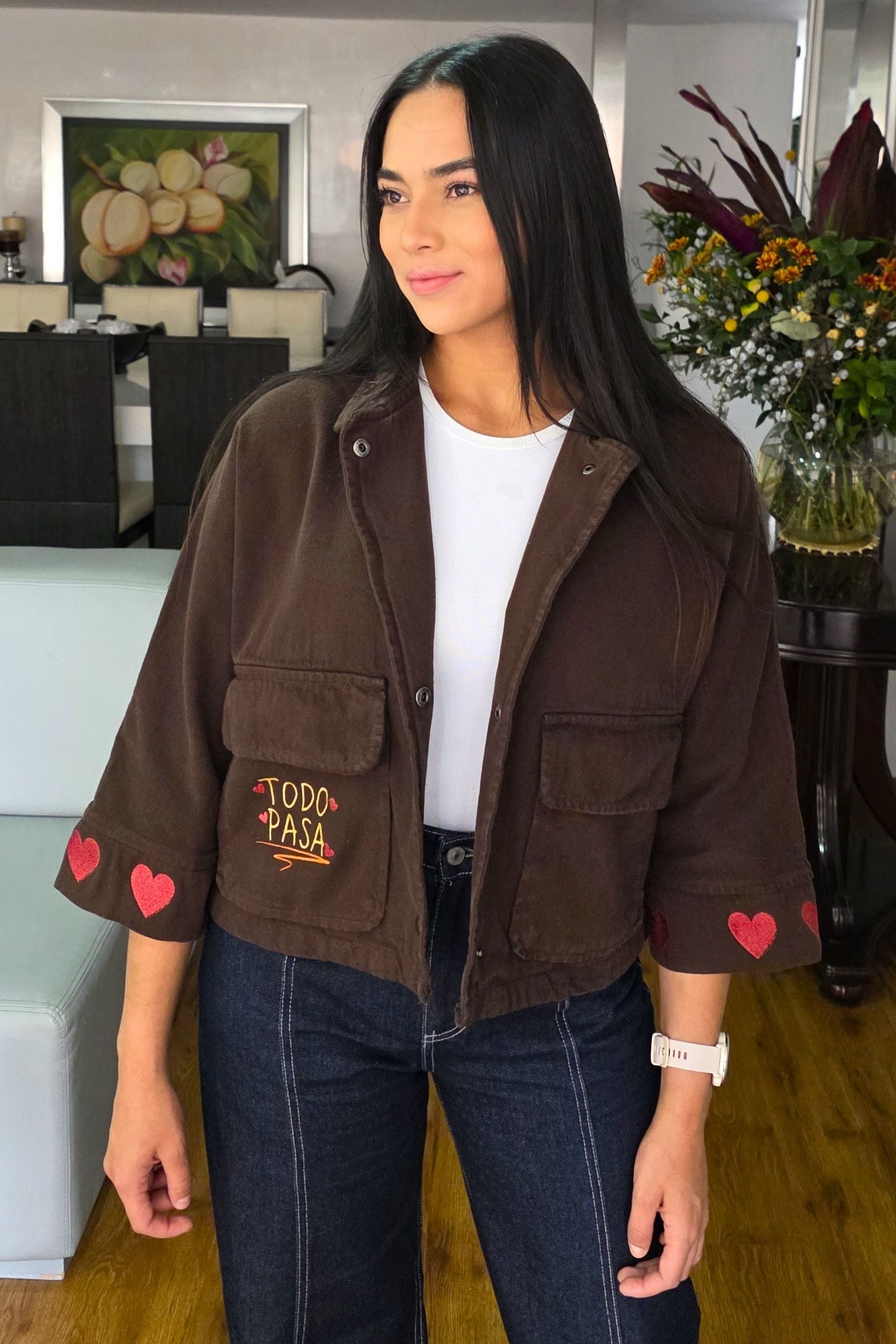 CHAQUETA CROP TODO PASA