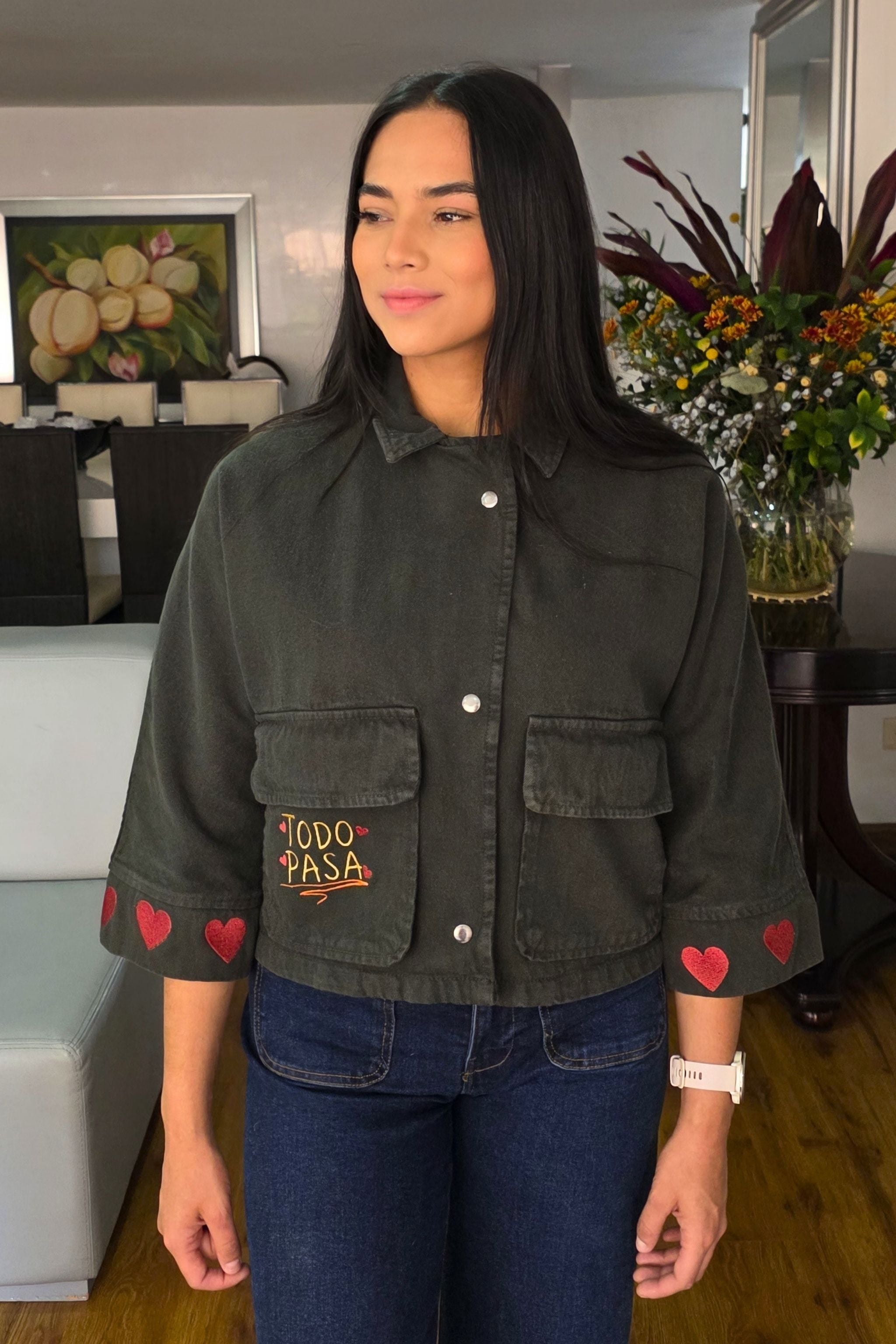 CHAQUETA CROP TODO PASA