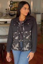 CHAQUETA NEGRA ORCHID OVERSIZE
