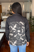 CHAQUETA NEGRA ORCHID OVERSIZE
