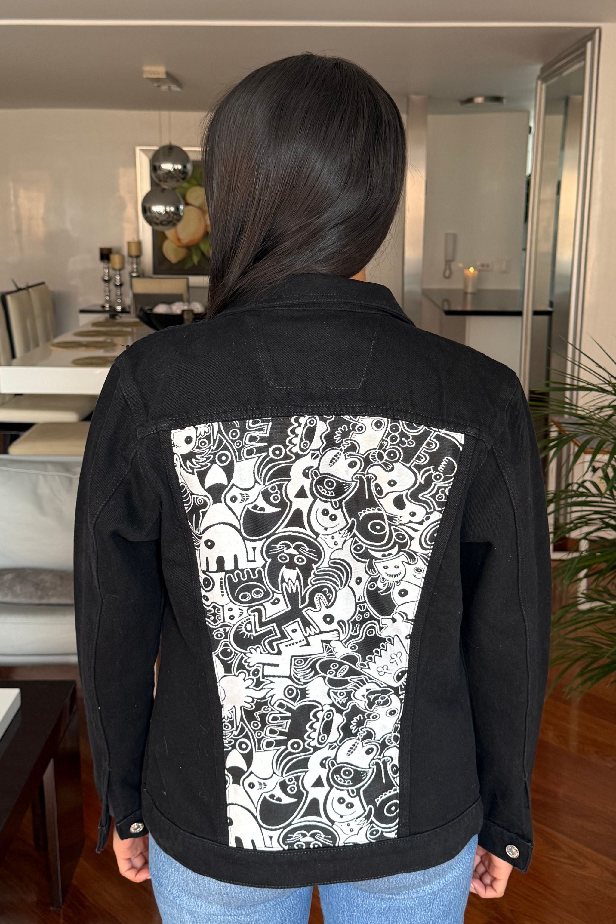 CHAQUETA DENIM CARICATURA