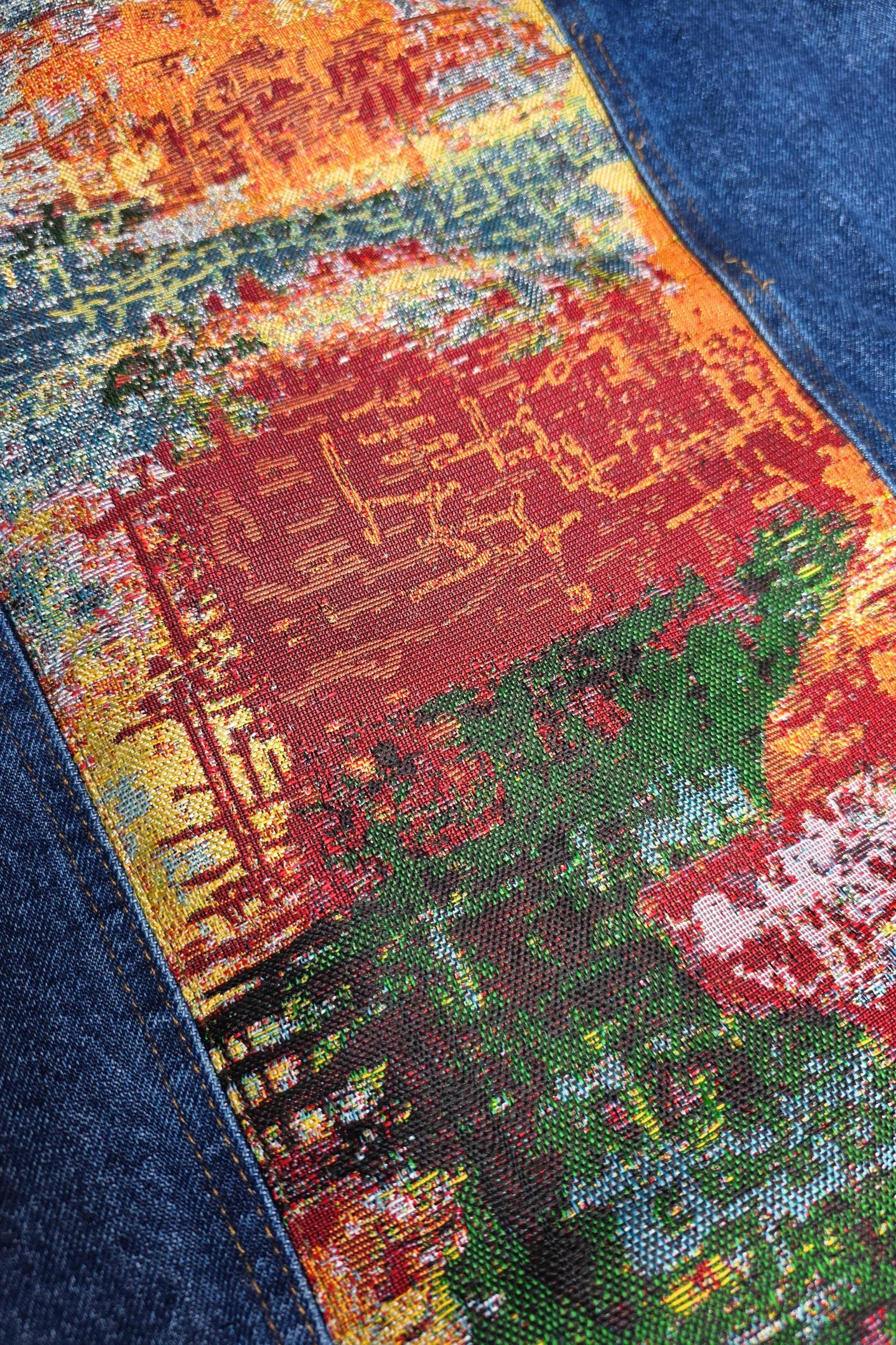 CHAQUETA TRAZOS DENIM