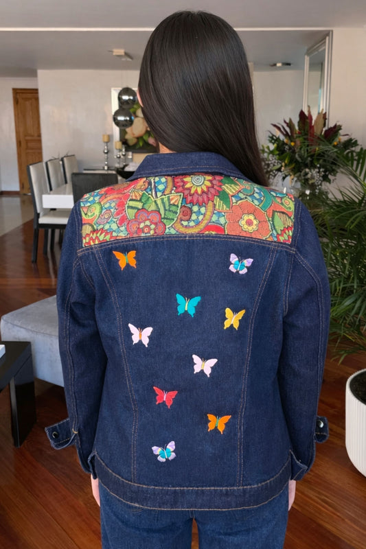 CHAQUETA DENIM MARIPOSAS