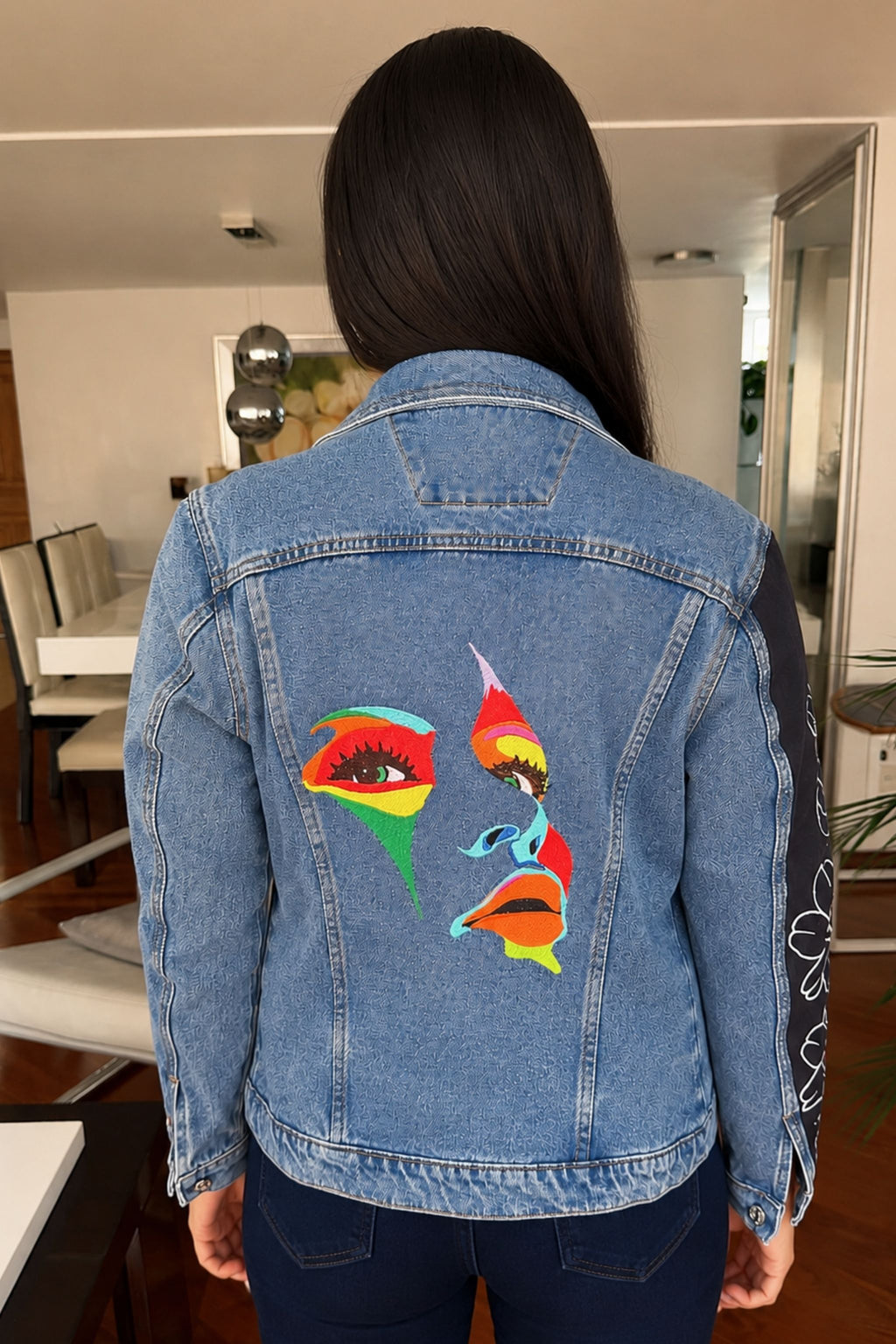 CHAQUETA FLORES CARA POP