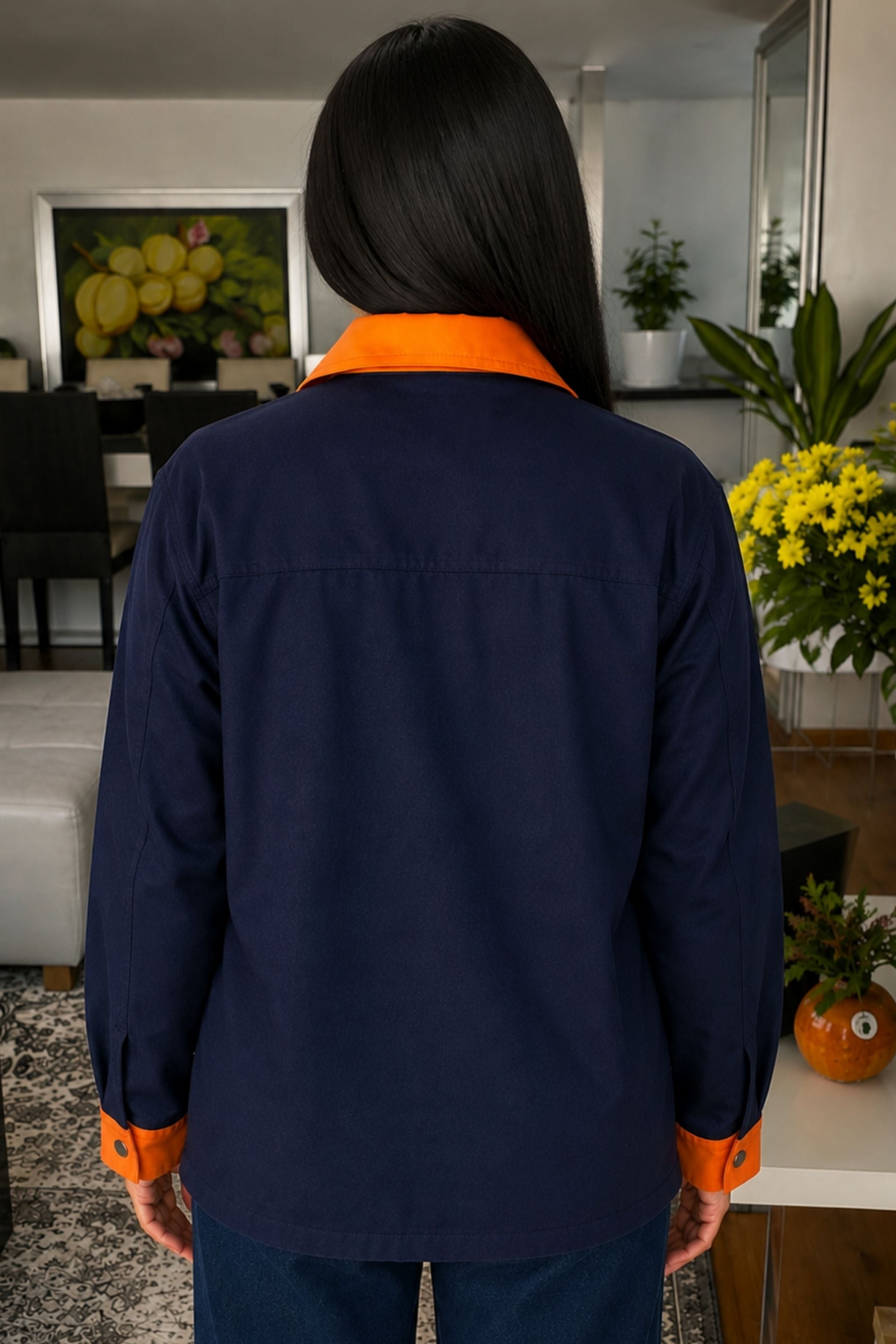 CHAQUETA FLOR MUJER
