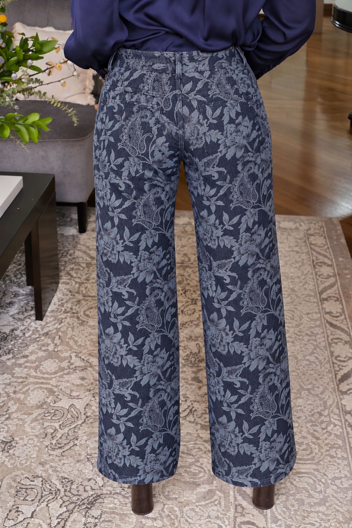 PANTALÓN TEXTURIZADO DENIM