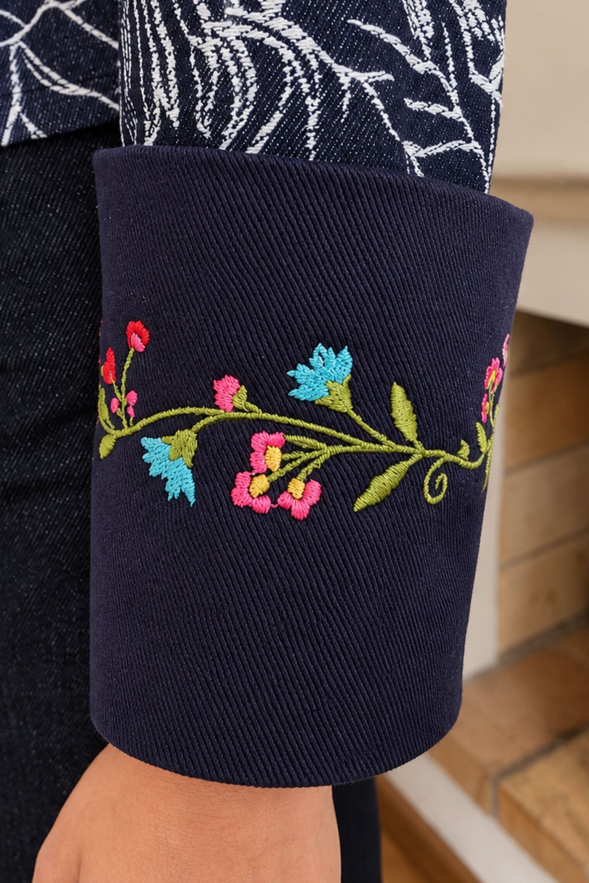 CHAQUETA CROP BOTANICA
