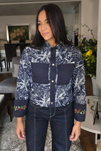 CHAQUETA CROP BOTANICA